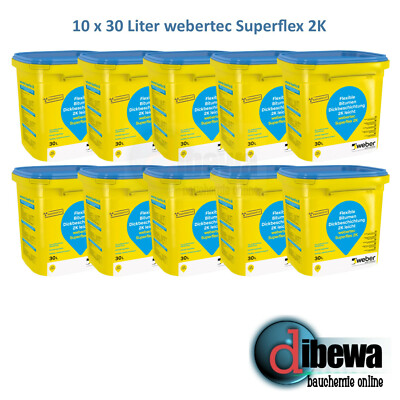 webertec Superflex 2K (920) Dickbeschichtung Deitermann Abdichtung 10x30 Liter
