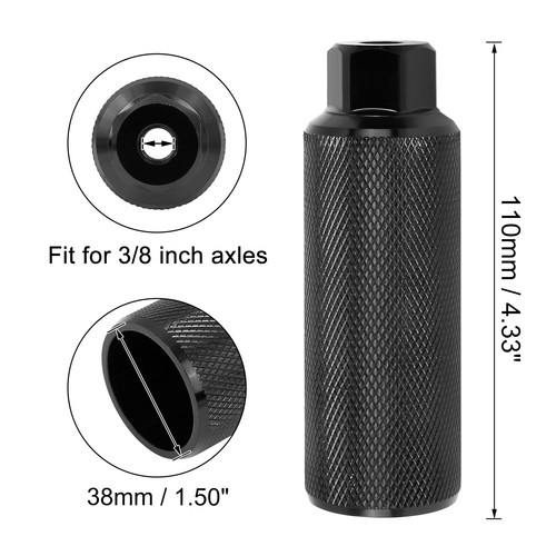 PAIR Aluminum Alloy Bicycle Axle Rear Foot Pegs Universal Fit 3/8 Inch 110x38mm - Picture 4 of 8