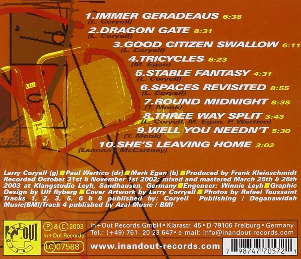 Tricycles by Larry Coryell (CD, 2006) for sale online eBay