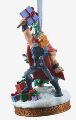 BNWT Disney Marvel Thor LightUp Living Magic Sketchbook Christmas Tree Ornament