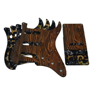 11 Hole ST Guitar SSS Plastic Pickguard with Back Plate For Fender Stratocaster