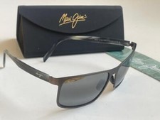 Maui Jim WANA Polarized Sunglasses Gunmetal/Gray Glass Metal 846-02C