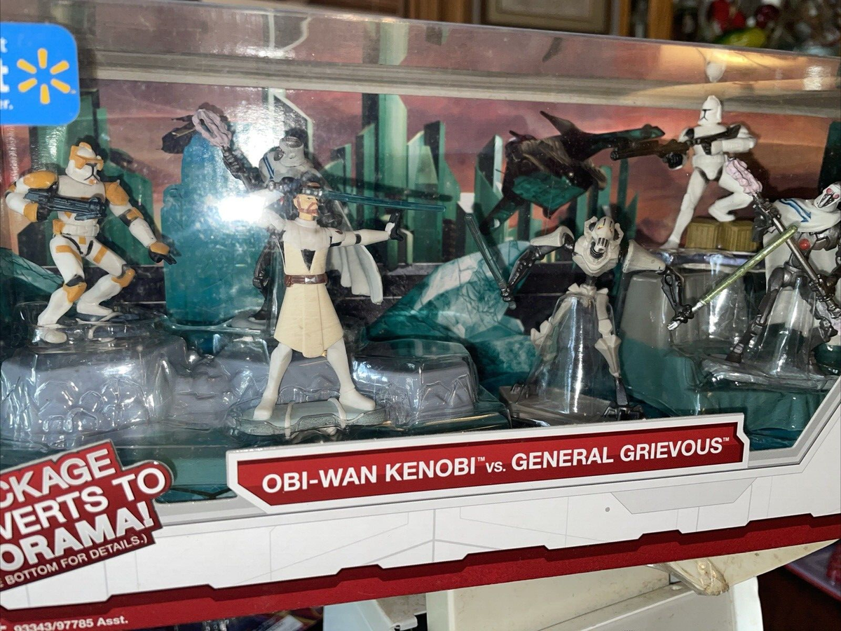 2009 Star Wars Clone Wars Obi-Wan Kenobi vs General Grievous