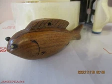 DICK DON TRUDELL ICE FISHING SPEARING DECOY CONTEMPORARY XMAS ORNAMENT 12