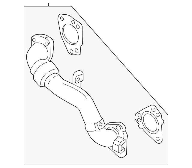 Genuine GM Driver Side Exhaust Turbocharger Inlet Pipe 12688020