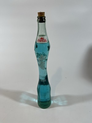 Stretched Glass Diet Coke Coca-Cola Soda Bottle Texas Vintage Carnival