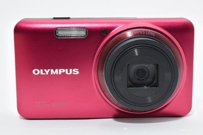 Olympus STYLUS VH-520 Pink Compact Digital Camera Tested Working