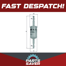 Fuel Filter fits CITROEN 2CV 6 6 70 to 90 Mahle Genuine Top Quality Guaranteed