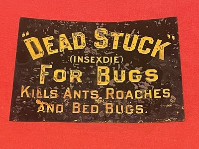 NO RESERVE VINTAGE Antique Dead Stuck Bugs Insects Ants Tin Advertising ...
