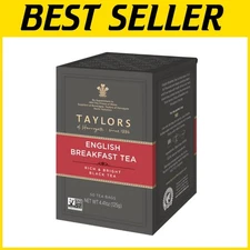 Sustainable English Breakfast Tea - 6 Pack of 50 Teabags for Daily Enjoyment