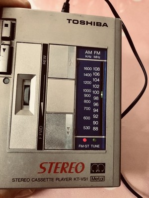 Toshiba KT-VS1 Cassette player with RP-AF1 AM/FM Tuner/ Parts