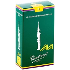 Vandoren Java Soprano Saxophone Reeds Strength 3, Box of 10
