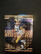 Kurt Warner 2025 Panini Mosaic Touchdown Masters Orange Fluorescent Prizm - Rams