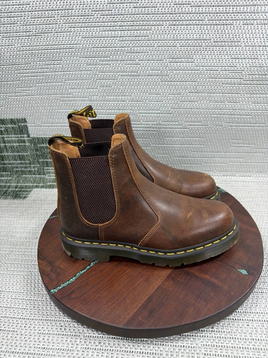 Dr Martens Men 5 6W Boots Brown Leather Embury Chelsea Slip On Heavy Rugged Dr. Martens Embury Chelsea Boot - Dark Brown | Journeys main image 4
