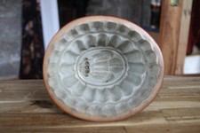 Prince of Wale's Feathers Antique Stoneware Jelly Blancmange Pudding Mold