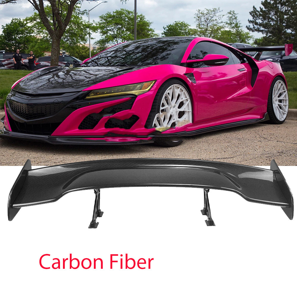 Rear Trunk Spoiler Lip Wing Carbon Fiber Upper For Acura NSX Coupe Matte