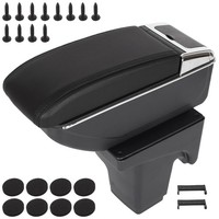 Ford Focus MK3 10-14 Armlehne Mit Bezug Schwarz Ekoleder + Montagesatz