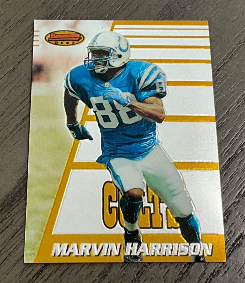 1996 Bowman’s Best # 165 Marvin Harrison Rookie Indianapolis Colts Rc