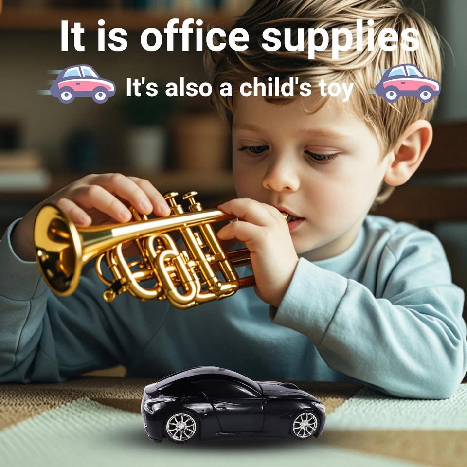 Wireless Mouse,Cool Sport Car Shape Computer Wireless Mouse Optical Cordless ... - Image 4 of 4