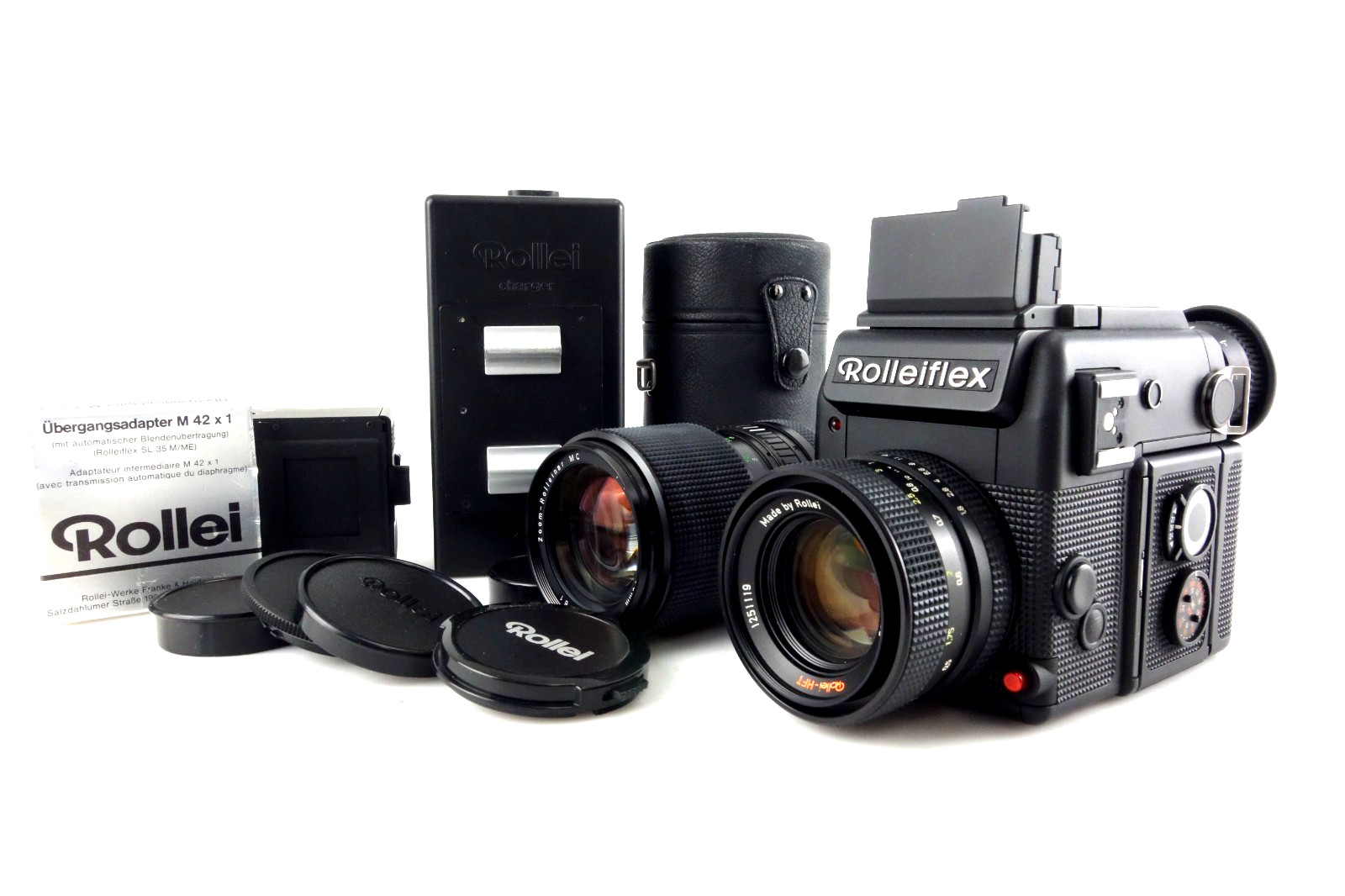 Rolleiflex SL 2000 F motor Planar 50mm f1,8 + Zoom Rollei  ju024