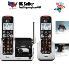 DECT 6.0 2-Handset Cordless Phone for Home with Answering Machine, Call Block...