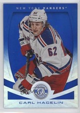 2013-14 Totally Certified Mirror Platinum Blue 4/10 Carl Hagelin #62 0c3