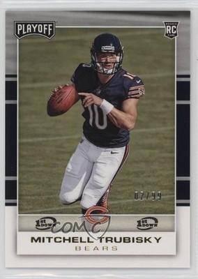 2017 Panini Playoff Rookies 1st Down /99 Mitchell Trubisky #202 Rookie RC hg6