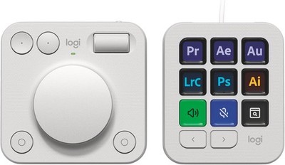 Logitech MX Creative Console 9 Customizable Keys Pale