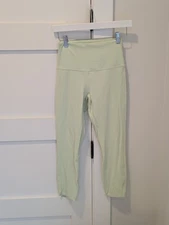 Lululemon Align High Rise Crop 23"Kohlrabi Green Size XS SOLD OUT COLOR