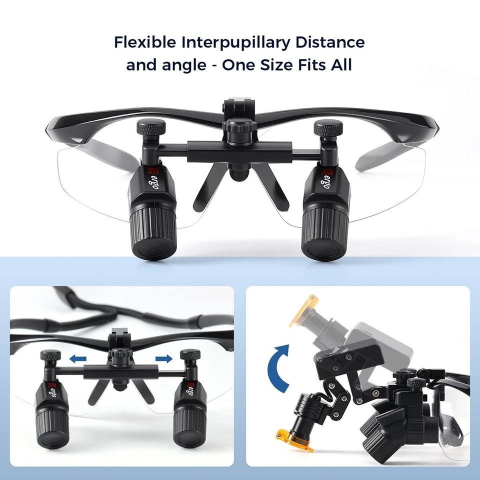 Luz principal LED médica dental/lupas ergo binoculares de aumento de 4,0 X médicas Foto 2 de 4