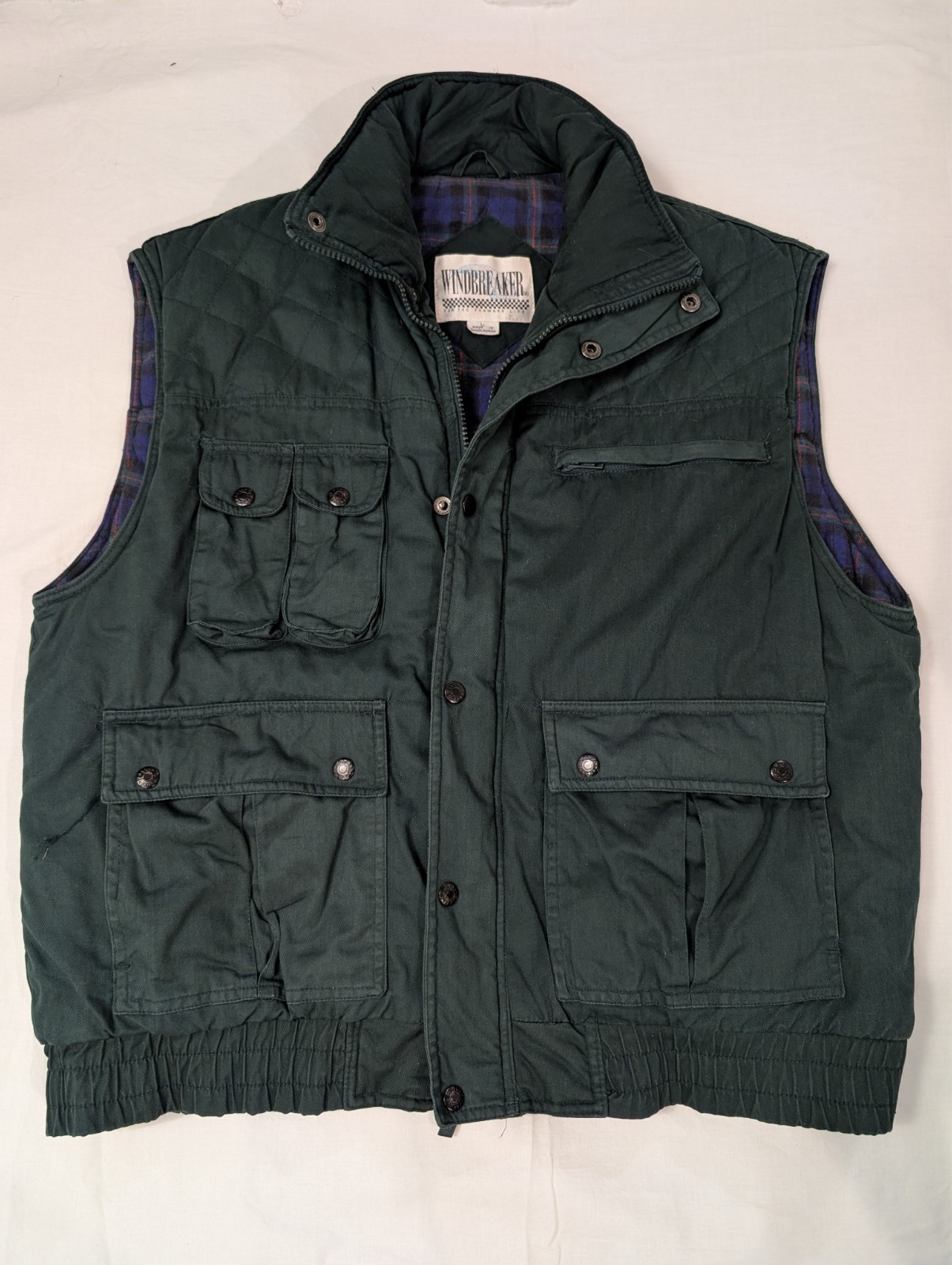 Vintage Men's L Utility Vest Tactical Hunting Fishing Hiking Outdoor Windbreaker