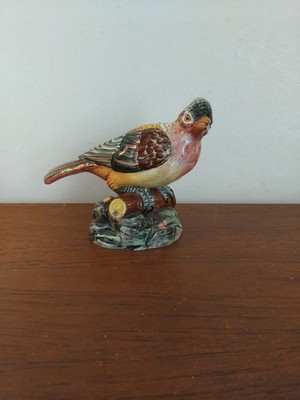 VINTAGE MIDCENTURY ITALIENISCHE VOGEL FIGUR HANDBEMALT