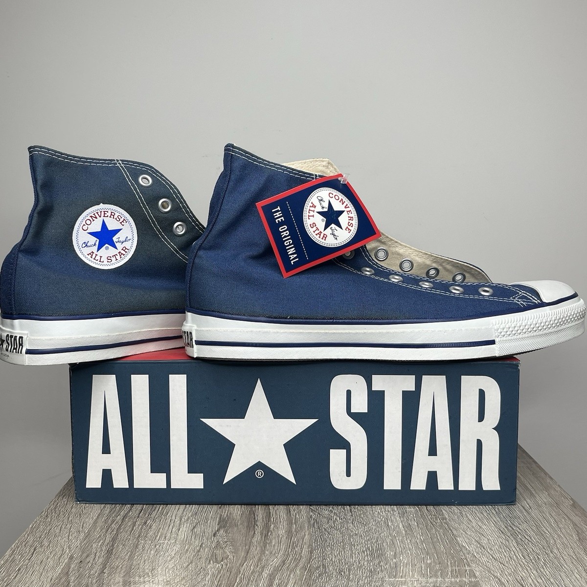 Vintage USA Navy Blue Converse All Star Chuck Taylor Mens High Top