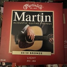 Martin M140 80/20 Bronze Acoustic Guitar Strings - Light 2sets Plus 5 Strings