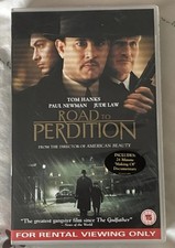 ROAD TO PERDITION TOM HANKS PAUL NEWMAN JUDE LAW BIG BOX EX RENTAL PAL VHS VIDEO