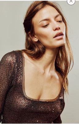 Free People Tops Free People Late Night Disco Layering Top NWOT