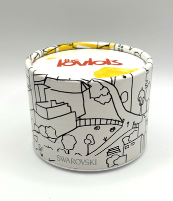 Swarovski Crystal Emily Cat Lovlots Figurine Pink Butterfly w/ COA