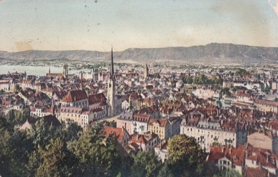 AK 1910 Schweiz Zürich Panoramaansicht Polytechnikums  ETH Zentrum Stadtbild !!!