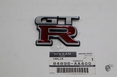 Nissan GTR Skyline R34 Emblem aus Kofferraum Badge Neu GTR ORIGINAL 84896-AA400