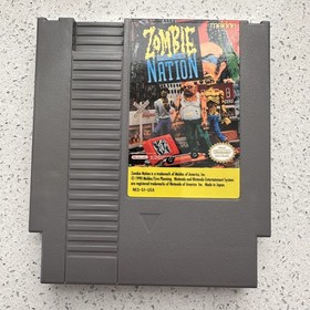 Zombie Nation COMPLETE (CIB) Nintendo NES AUTHENTIC TESTED WORKING CLEAN