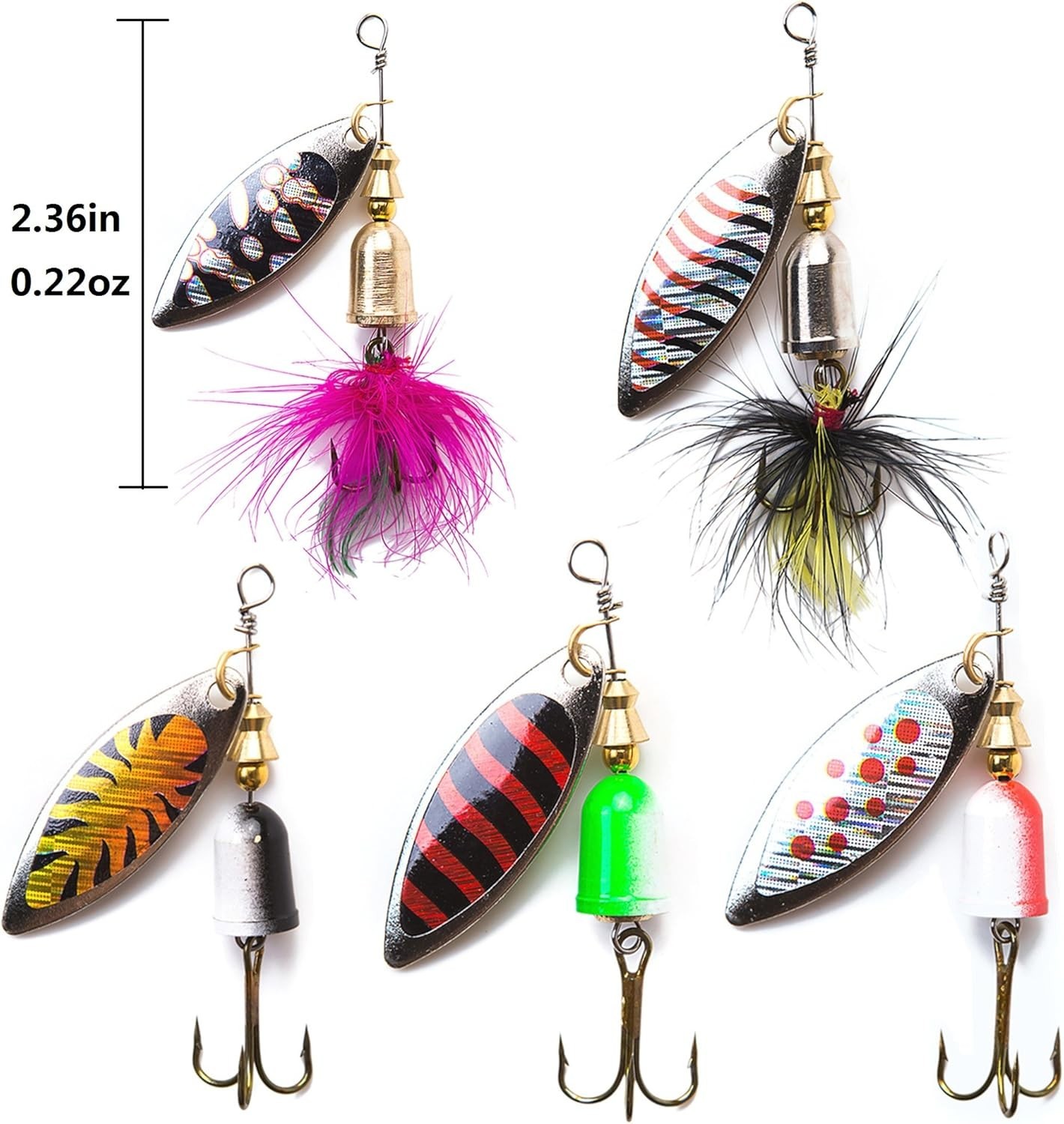 Durable Metal Spinnerbait Fishing Lures Kit (20pcs) for Multi-Species Success - Image 7