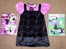 Disney Store Vampirina Halloween Costume Dress With Sounds Size 3 Coloring Books