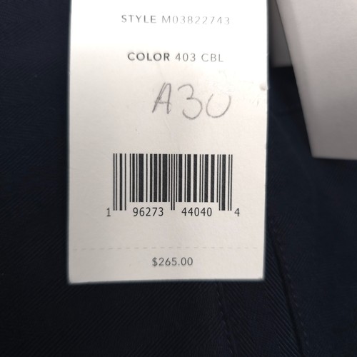$265 Vince Louie Straight Fit Herringbone Coastal Blue Cargo Pants Mens Size 32 - Picture 12 of 13