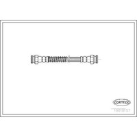 Corteco 19018157 Bremsschlauch FüR Peugeot 205 309 741A C 741B 20D 20A C 3C 3A
