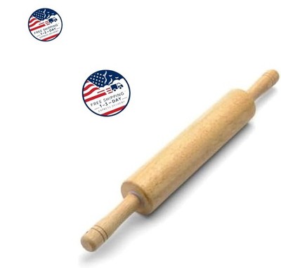 Este rodillo de madera dura es perfecto para hornear pizzas, pasteles, galletas.