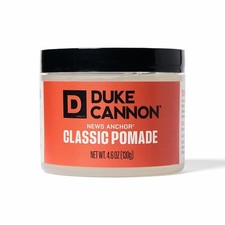 Hair Pomade 4.6 oz Water Based Strong Hold No Shine Duke Cannon Supply Flexible