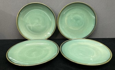 Sango Nova Green 4935 Salad Dessert Plates 7 1/8'' Set of 4