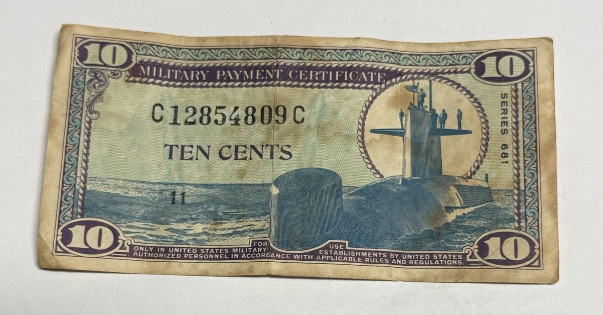 10c Denomination US Military Payment Certificates for sale | eBay
