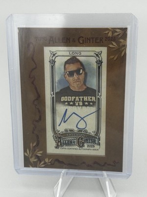 MARK LONG  2025 Allen & Ginter Mini Framed Auto Card #MA-ML Reality TV Star