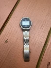 TIMEX Vintage Marathon 100 Digital Quartz Mens Watch RARE Stainless 1985
